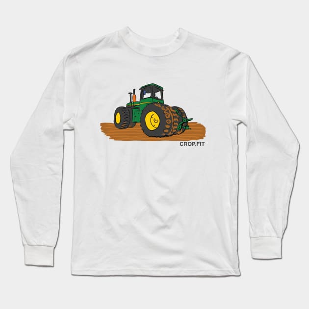 Tractor Ride Long Sleeve T-Shirt by Rice Farming TV